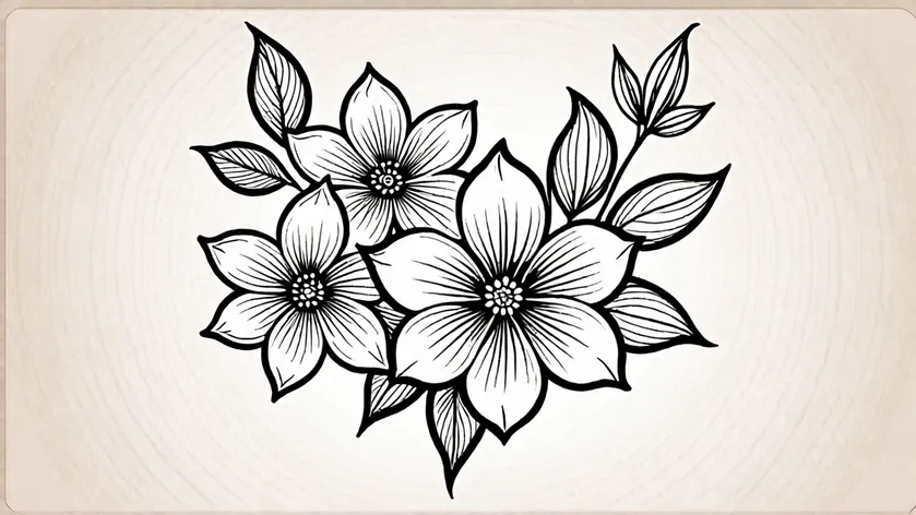 simple flower tattoos