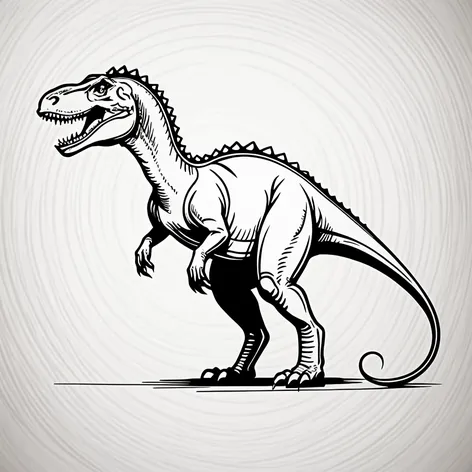 dinosaur line drawing