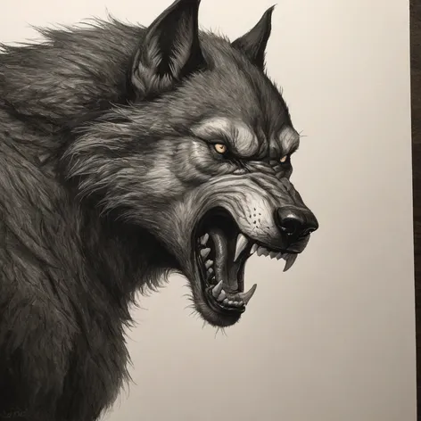 werewolf drawing