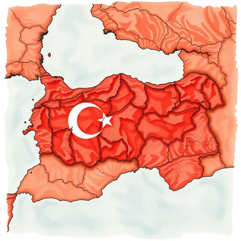 turkey drawing the country