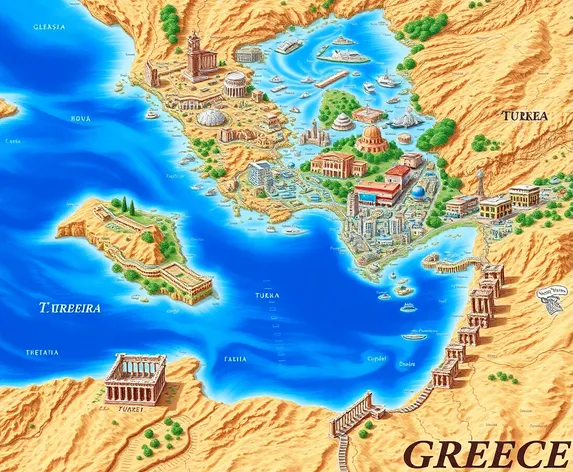 greece turkey map