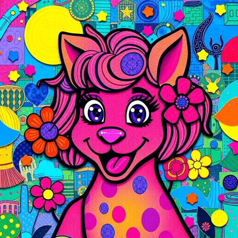 lisa frank collage