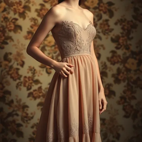 light brown dress