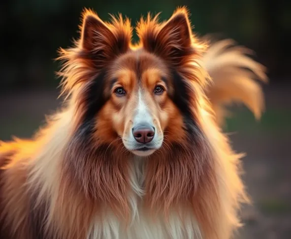 long haired collie