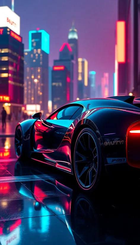 futuristic bugatti