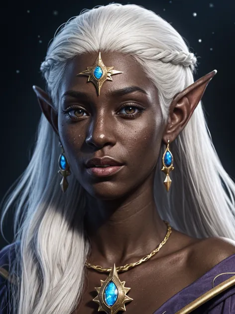 Dark skinned astral elf