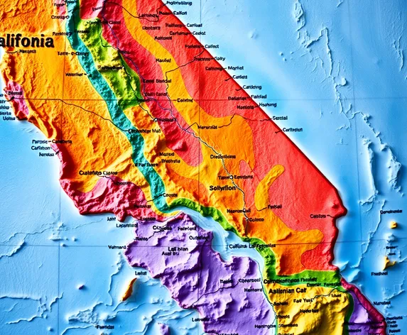 map of california and