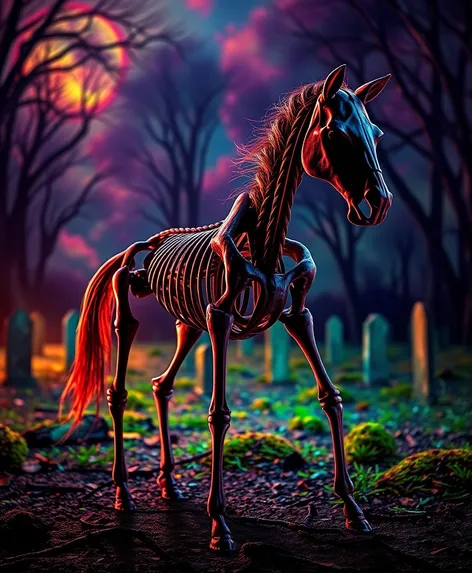 horse skeleton halloween