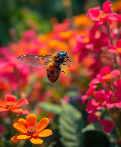 ladybird flying