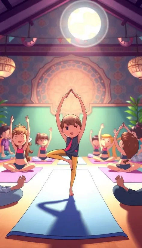 yoga manga cartoon