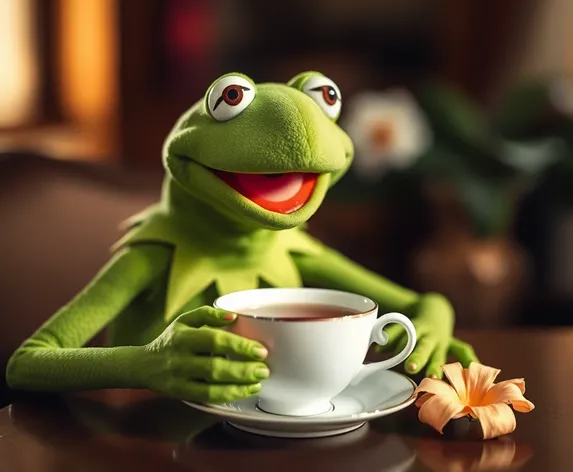 kermit the frog drinking