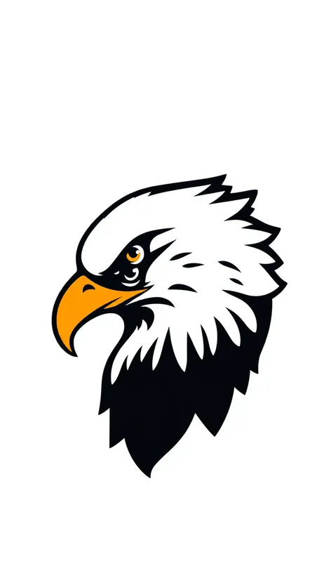 simple eagle dotted lines