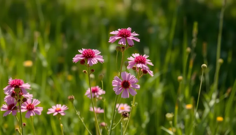 pink wildflowers