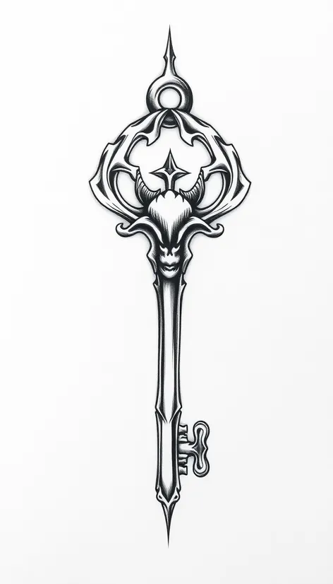 skeleton key tattoo