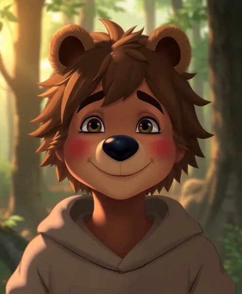 bear smile human