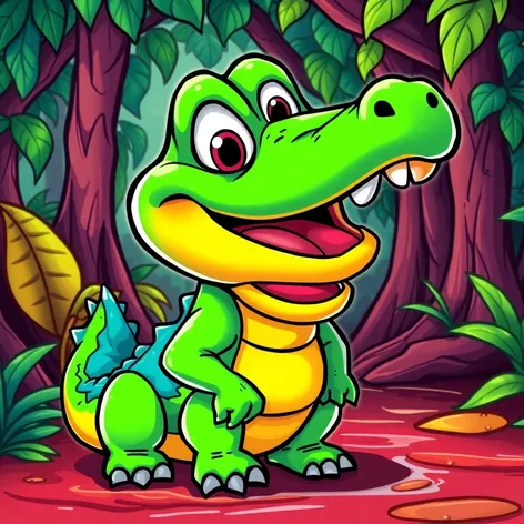 alligator cartoon character