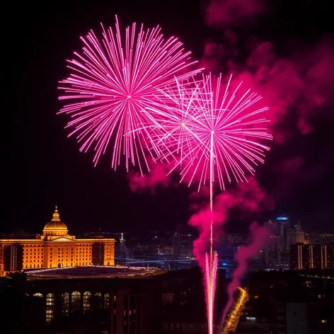 pink fireworks