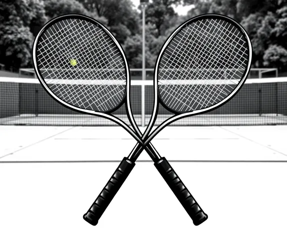 cross rackets clip art