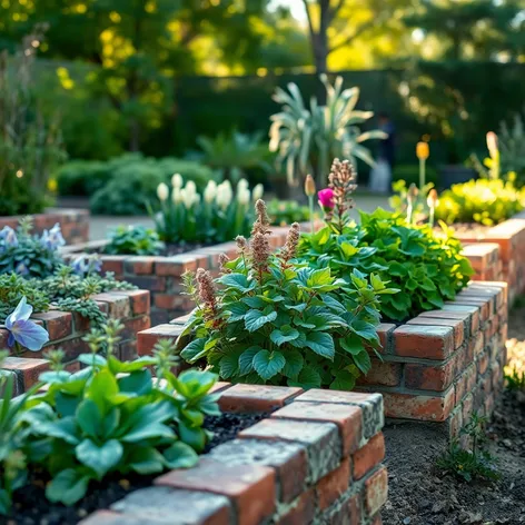 brick raised beds