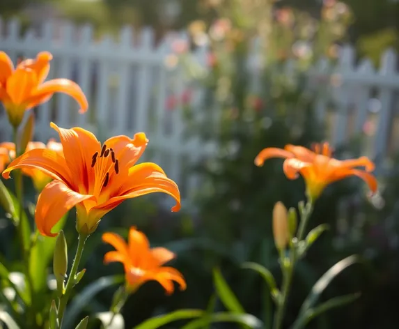 orange lilies