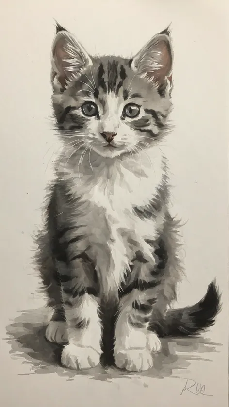 kitten drawing