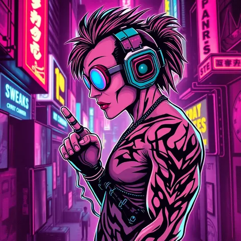 cyberpunk edgerunner tattoo