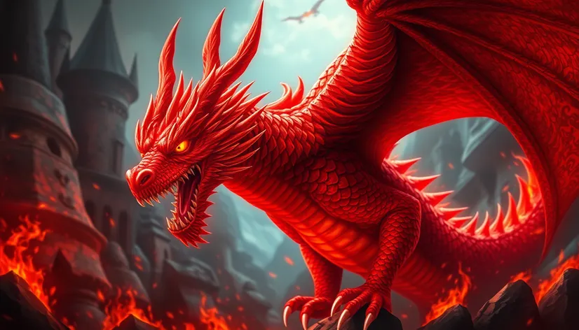 picture of red dragon