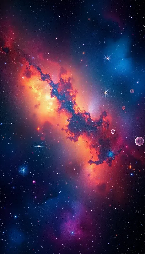 split galaxies wallpaper