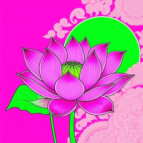 lotus flower line art