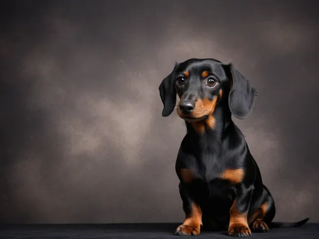 black dachshund