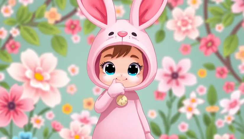 pink bunny costume