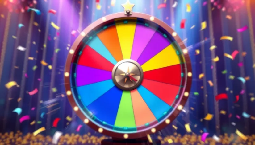 spining prize wheel video