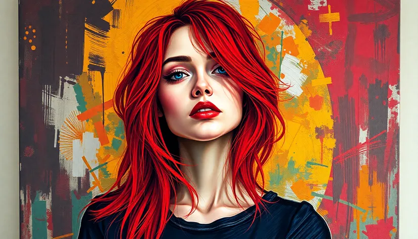 woman with red hair