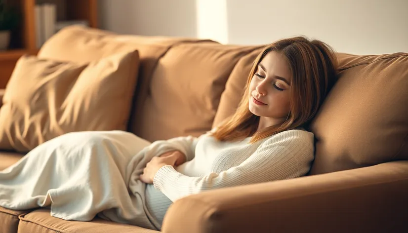 white girl on couch