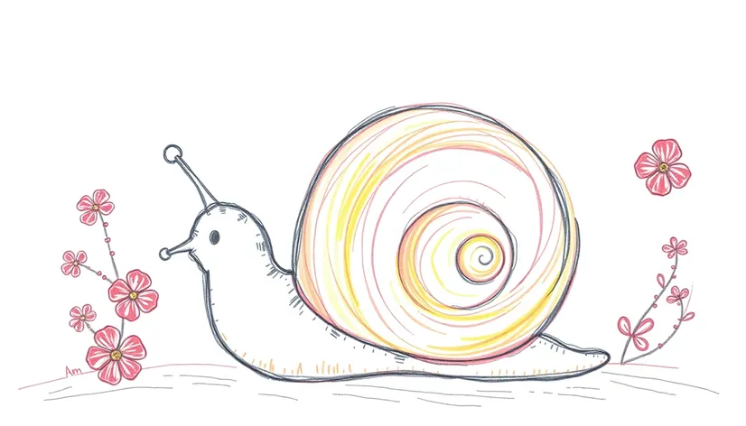 pencil snail art