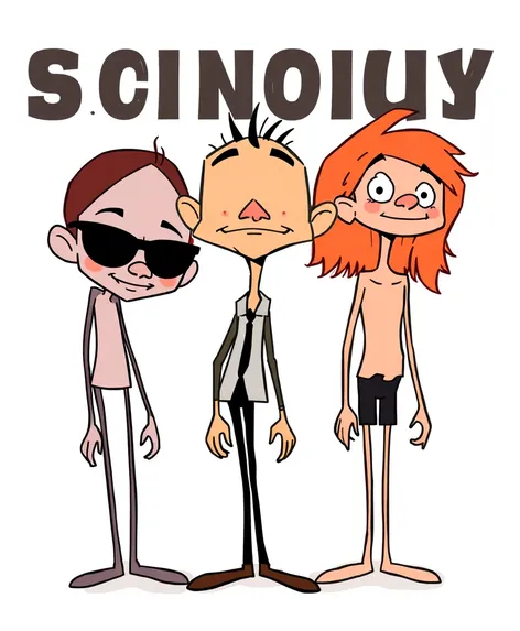 skinny cartoon characters