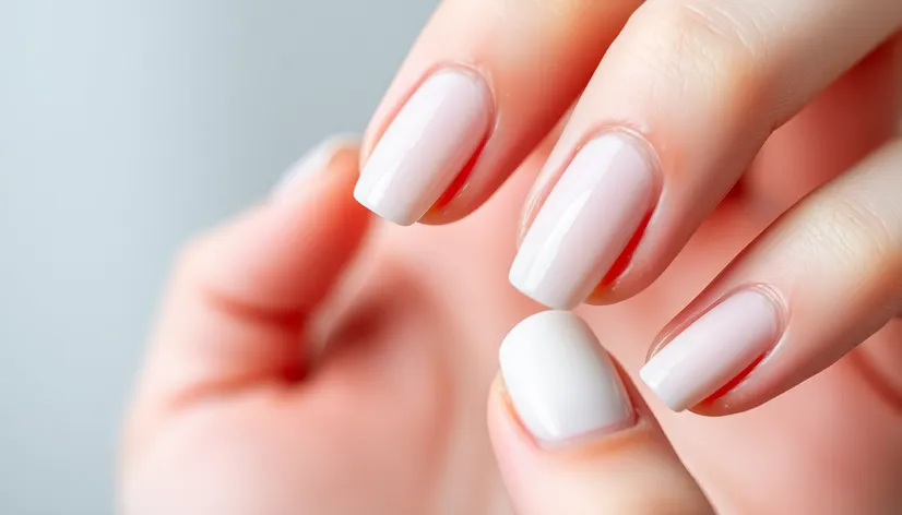 milky white nail polish