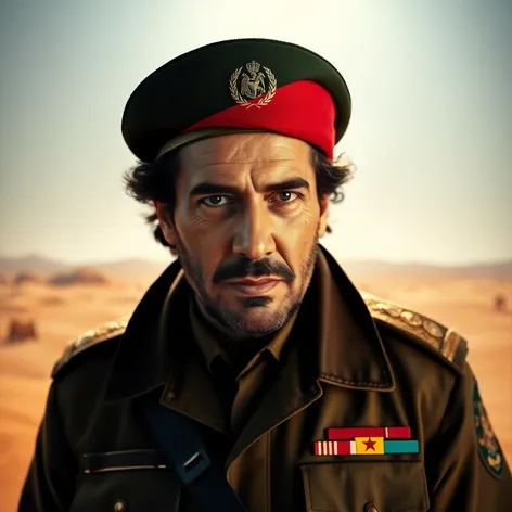 gaddafi in uniform