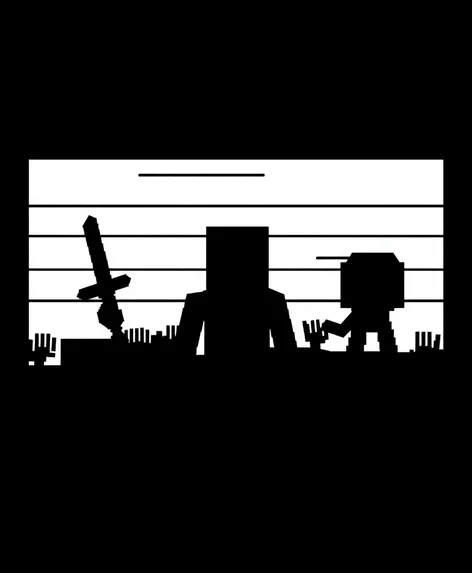 silhouette minecraft