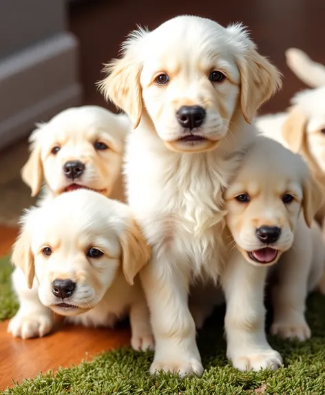 white golden retriever puppies