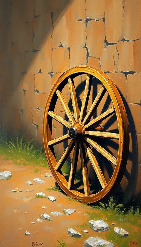 wagon wheel painting