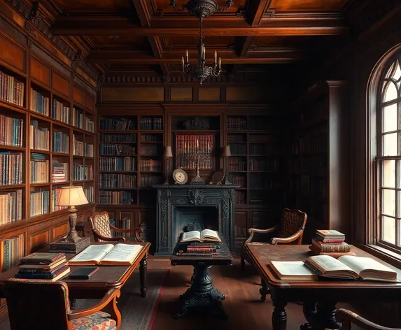 victorian study room