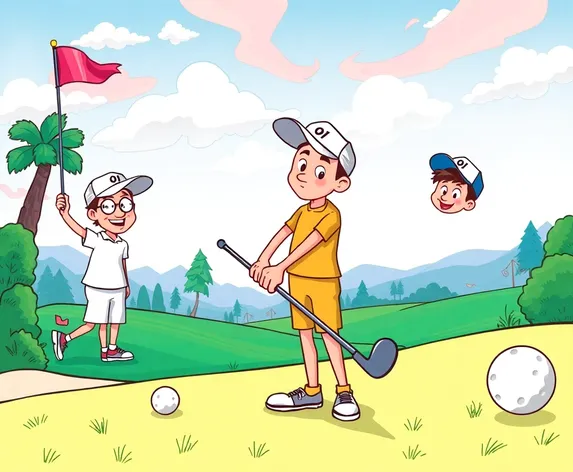 golf cartoons