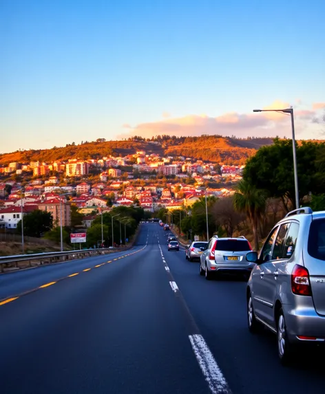 road side view footage