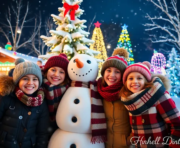 smiling friends snowman