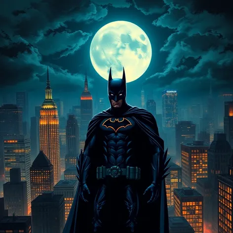 batman over gotham city