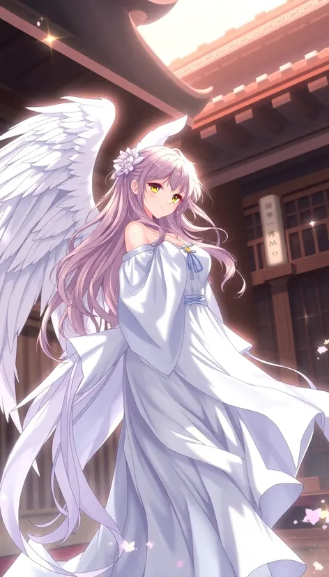 female anime angel