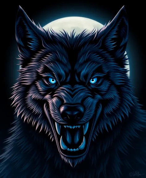 werewolf blue eyes