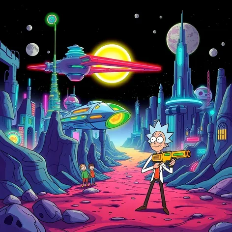 rick and morty landscape