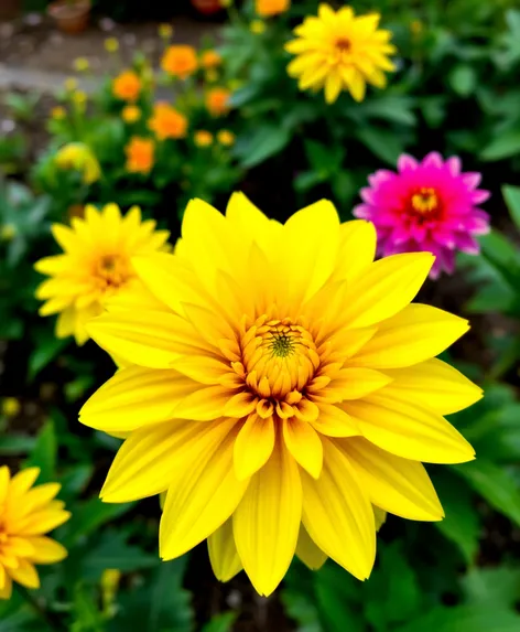 yellow dahlia